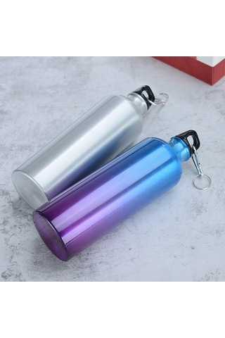 Ulzyvf 750ml Alüminyum Su Matarası - Sızdırmaz, Karabinalı, Spor Ve Seyahat İçin Çok Renkli Küçük Boyutlu Çok Renkli