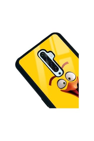 Oppo Reno 2z Yellow Tasarımlı Glossy Telefon Kılıfı Siyah