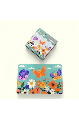 Esatoys Ahşap Butterfly Mini Puzzle 4 Yaş 54 Parça