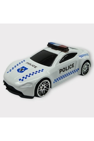 Metal Mini Polis Arabası 8 Cm - Polis - 5
