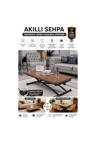 Juppo Üst Tabla Mdf Ceviz Oval Köşe Alt Siyah Dışa Kıvrım