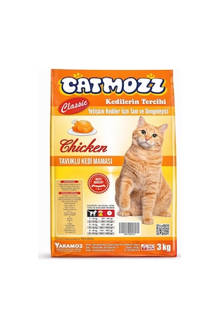 Catmozz Classic Tavuklu Yetişkin Kedi Maması 3 KG