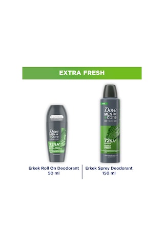 Dove Men +care Advanced Erkek Deodorant Extra Fresh 150 Ml + Extra Fresh Roll On 50 Ml