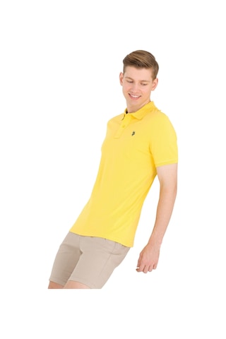 U.S. Polo Assn. Erkek Polo Yaka T-shirt Sari