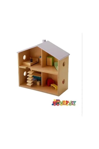 Wood&joy Renkli Evcilik Evi-lila