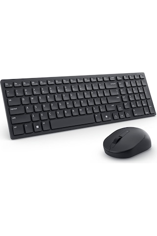 Dell Pro Km555 Sessiz Kablosuz Set Siyah 580-bbwd Optik