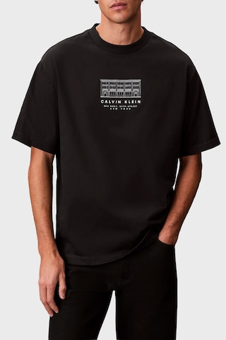 Calvin Klein Erkek T Shirt Lv04rf823g Ub1 Siyah Siyah