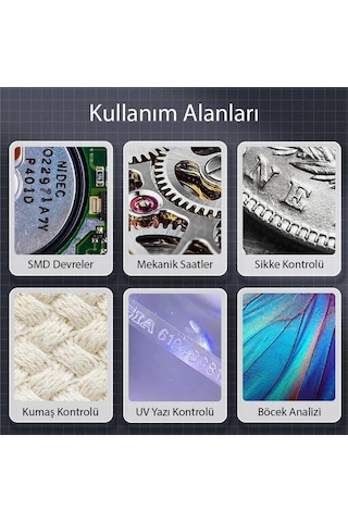 Ayt Powermaster Pm-26234 Dijital Macro Kameralı Profesyonel Tamirci Mikroskop Kendinden Ekranlı 500x Zoom Hassas İş