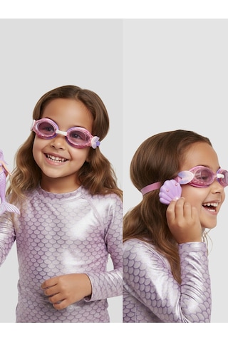 Denokids Kız Çocuk Deniz Gözlüğü Anti-fog Mermaid Renkli