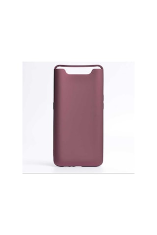 Samsung Uyumlu Galaxy A80 Kılıf Zore Premier Silikon Kapak Mürdüm