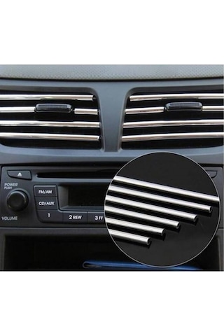 Ford Taunus Uyumlu Nikelaj Kapı Bagaj Panjur Koruyucu Geçmeli 5 Metre Krom U Tipi