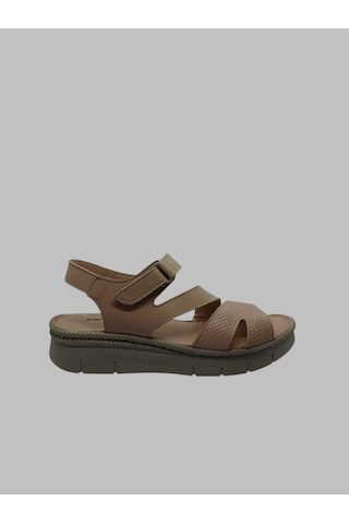Pierre Cardin Pc-5142 Kadın Deri Sandalet Krem