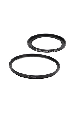Konesam Canon Sx40/sx50/sx60/sx70 Kamera İçin 67mm Filtre Çemberi, Uv Filtresi Ve Lens Kapağı Koruma Seti - Optik Cam, Toz Ve Çizikten Koruma