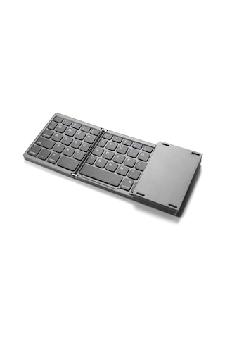 Katlanabilir Siyah Her Cihaza Bluetooth İle Uyumlu Portatif Taşınabilir Dokunmatik Mini Klavye-1396