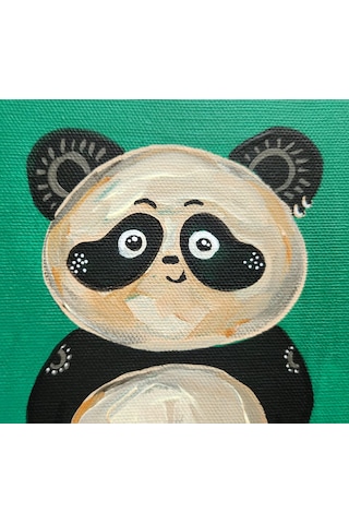 Pet Yavru Hediye Kutusu - Panda - Sanatsal Hediye Kutusu - Yeşil