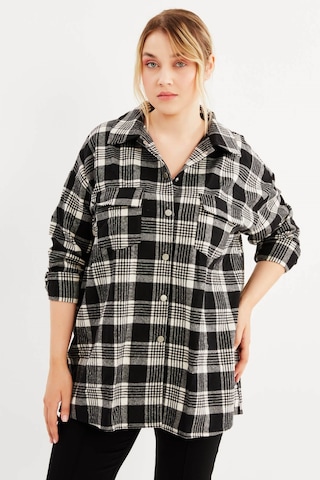 Oduncu Oversize Gömlek-1190 Siyah