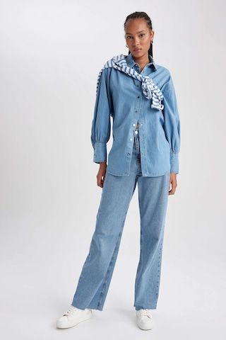 Defacto Fashion Fit Jean Gömlek B2391AX23HSNM28 Mavi