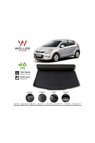 Hyundai İ20 Bagaj Havuzu 2009 2014 Arası 3D Wöller Ultraflex