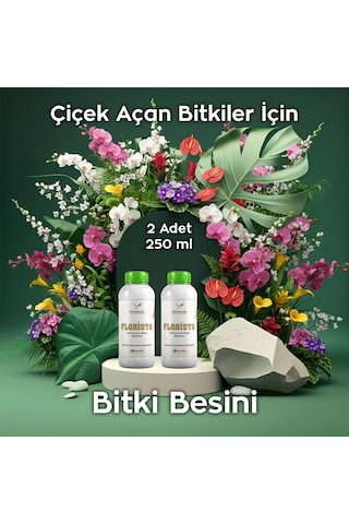 Florista İkili 250 Ml 2 Adet Tüm Çiçekli Salon Bitkileri İçin Canlandırıcı 250 ML
