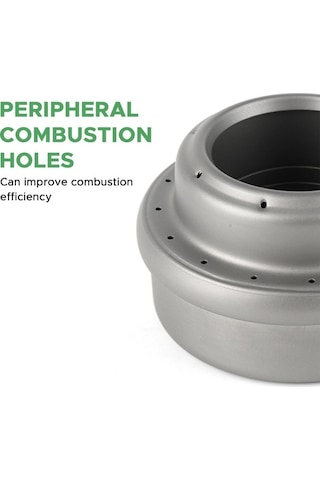 Maoyaya Ti77 Ultra Hafif Kamp Ocağı - Taşınabilir Alkollü Ocak İle Kamp Keyfi Gri Gri