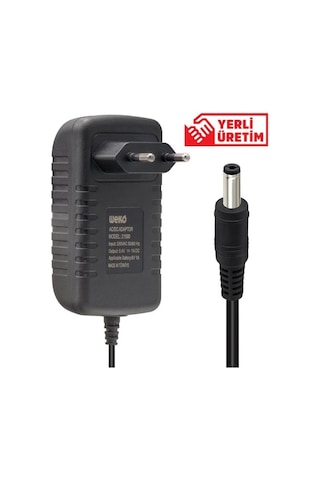 Weko 8.4 Volt - 1 Amper 8.4 Watt 5.5 2.5 Uçlu Lityum Pil Ledli Yerli Üretim Şarj Adaptörü