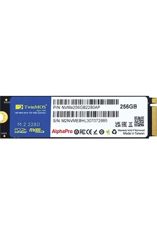 256 Gb Twınmos M.2 Pcıe Nvme 3600/3250 Nvme256gb2280ap