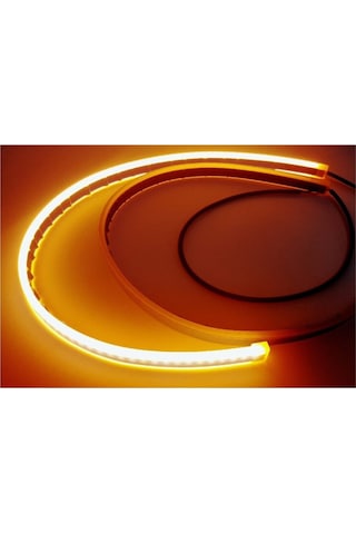 Selamlamalı Açılış Animasyonlu Far Kaşı Beyaz Audi Stil Kayar Sinyalli Far Üstü Slim Led