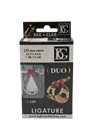 Bg Ld Duo Silverplated Bb Alto Klarnet Saksofon Ligatür Kapak