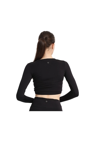 Sportive Mahave Cropped Top Kadın Siyah Antrenman T-shirt 25kk1045-syh 1776166 SIYAH