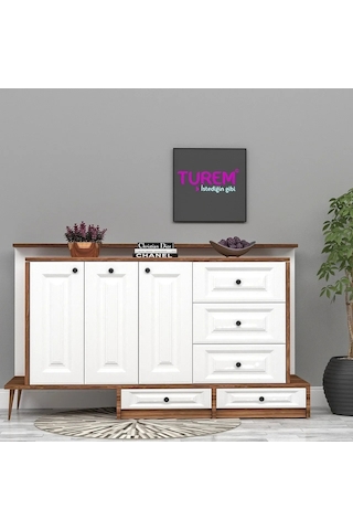 Quatro Membran Kapak Konsol Mdf Beyaz