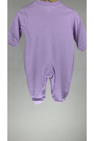 Zürafalı Çıtçıtlı %100 Kız Bebek Tulum 001