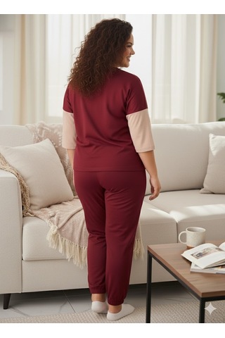 Kadın Bordo Eşofman Takımı Bordo