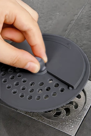 2 Adet Lavabo Süzgeci, Çevirmeli Kapak Koku Önleyici Mutfak Banyo Küvet Gider Tapası 2 Li Set Füme Diğer