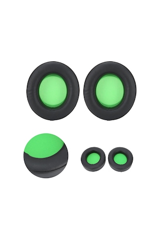 Konesam Razer Kraken Pro V2/7.1 V2 Uyumlu Kulaklık Yastığı - Yeşil, Yüksek Kaliteli Pu Deri Ve Sponge, Konforlu Dinleme, Kolay Kurulum Yeşil