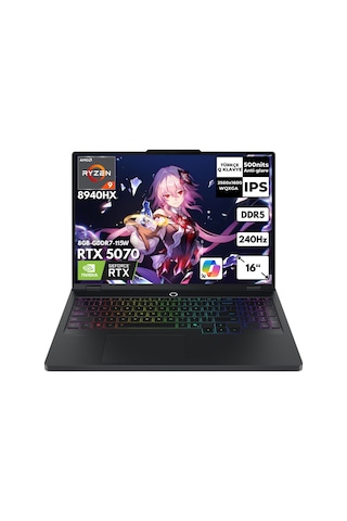 Lenovo Legion Pro 5 16ADR10 83LT0046TRHMF59 R9-8940HX 48 GB 4 TB SSD 8 GB RTX5070 16" W10H Dizüstü Bilgisayar