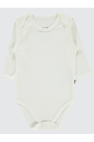 Civil Baby Bebek 3'lü Çıtçıtlı Badi 12-36 Ay Beyaz