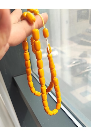 Çubuk Katalin Mışmışi Sarı Ful Hareli Dik Damar Tesbih