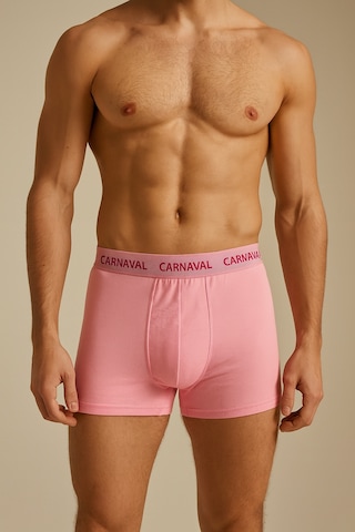 Carnaval Socks Carnaval Monotone Erkek Boxer 5'li Set- Pembe Çoklu