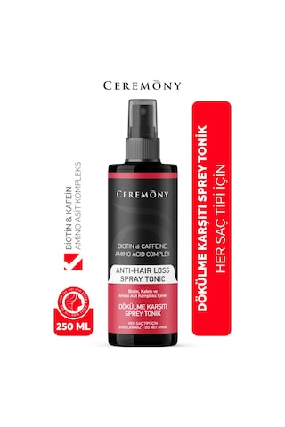 Ceremony Biotin & Caffeine & Amino Acid Complex İçeren Dökülme Karşıtı Sprey Tonik 250 ML
