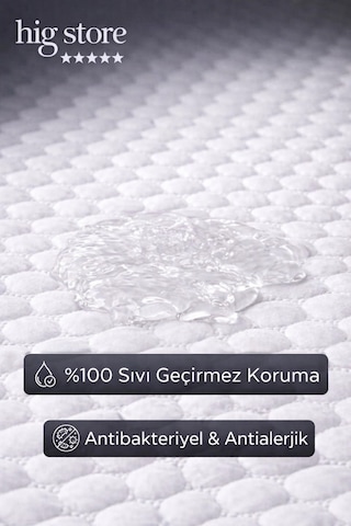 Ultra Premium Collagen Sıvı Su Geçirmez Fitted Yatak Koruyucu Alez Tek/çift/battal/yastık Boy Beyaz