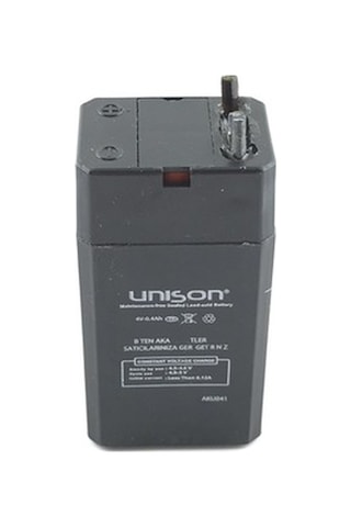 Unison 4 Volt 0.4 Amper Kuru Akü 4V 0.4A / 449524914