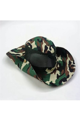 Kardelen Butik Denizli Sniper Camouflage Şapka 56-58 Cm Kahve Kahve