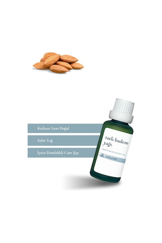 Sabunal Tatlı Badem Yağı 30 ML - Cilt ve Saç Uyumlu Nemlendirici Yağ