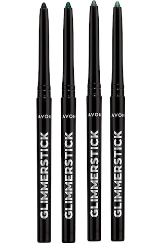 Avon Asansörlü Göz Kalemi Blackest Black + Emerald + Forest Green + Saturn Grey 4 'lü Set