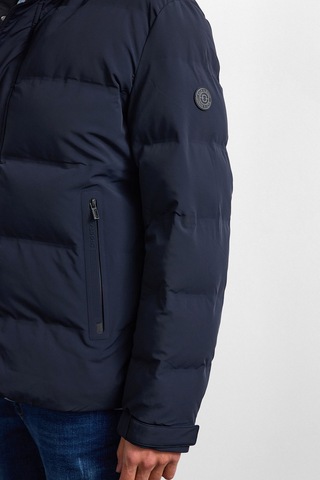 Back And Bond Lacivert Relaxed Fit Puffer Jacket Çok Renkli