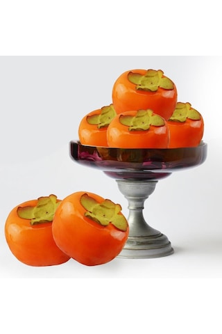 Yapay Meyve Cennet Hurması Fruit Tropik Meyve 12 7cm 1adet