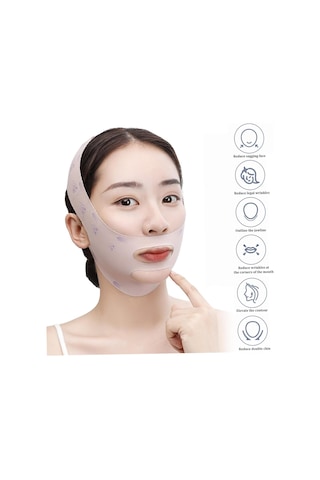 Qingmipy Çene Hattını Belirleyen Yüz Sıkılaştırıcı Maske, Esnek Yapı Ve Cilt Gerdirme Özelliği İle Çift Çene Azaltıcı