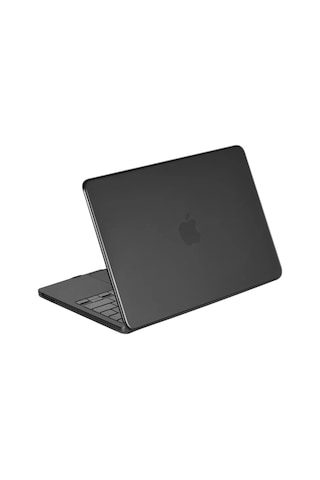 Ers Macbook Neo Şeffaf Macbook Kapak - Siyah