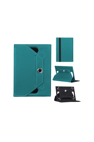 Alcatel 9317x Universal Standlı Tablet Kılıfı Yeşil Yeşil