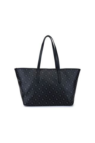 Tamer Tanca Kadın Suni Deri Siyah Desen Kol Çantası 743 2341 Bn Cnt Sk25-26 Sıyah Gfrj Siyah